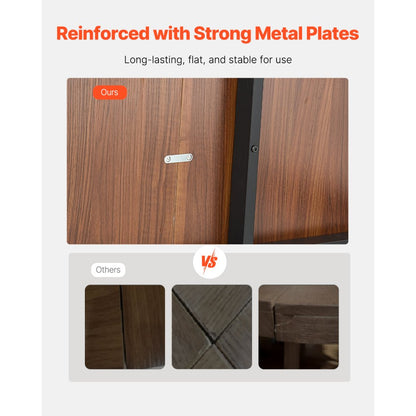 VEVOR 71in Rectangle Dining Table Wood Kitchen Table for 6-8 Person (Only Table)