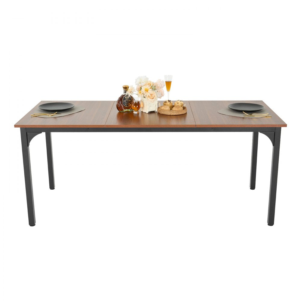 VEVOR 71in Rectangle Dining Table Wood Kitchen Table for 6-8 Person (Only Table)