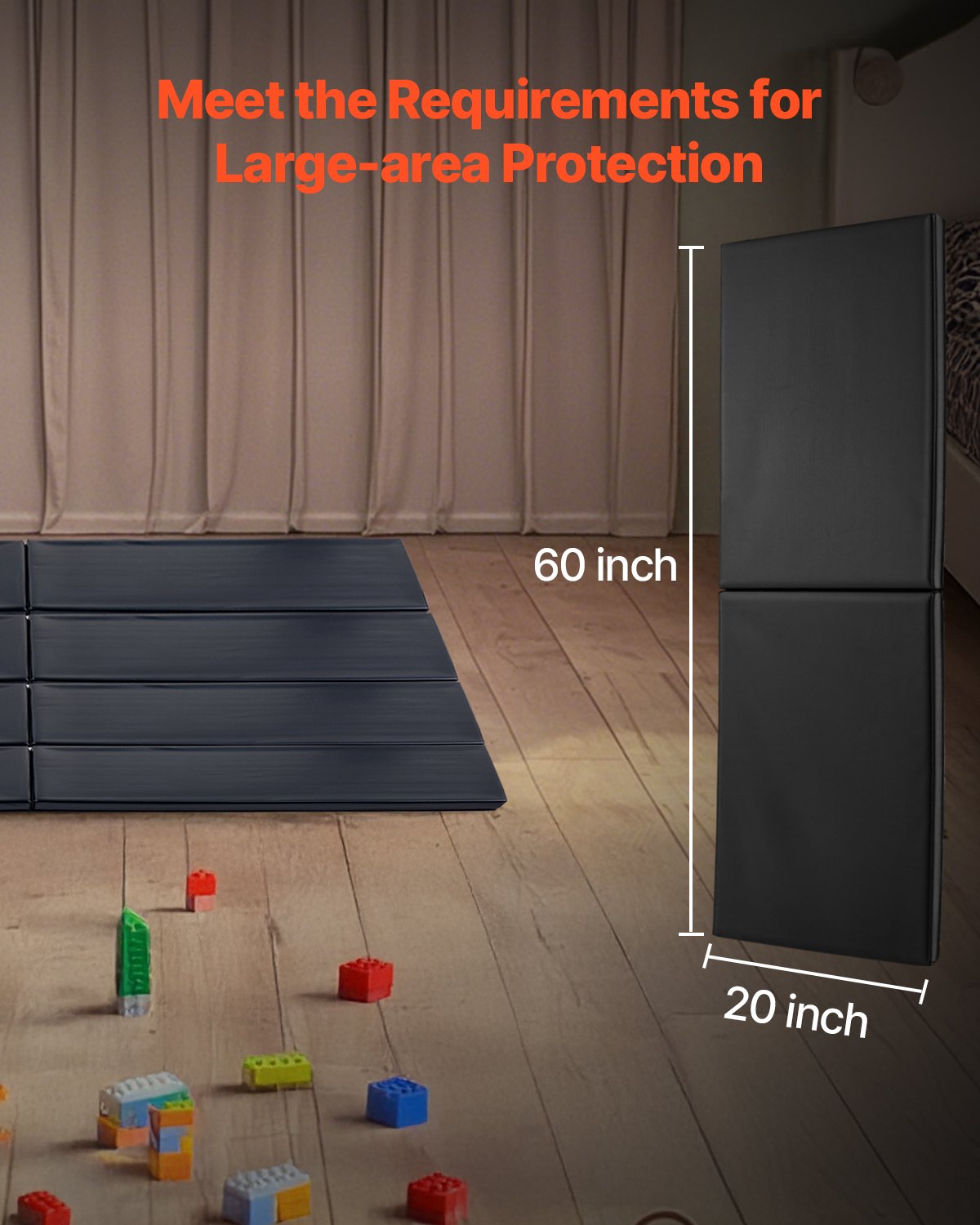 VEVOR Gym Wall Padding Waterproof Basketball Mat 5 cm Thick Foam Court Garage