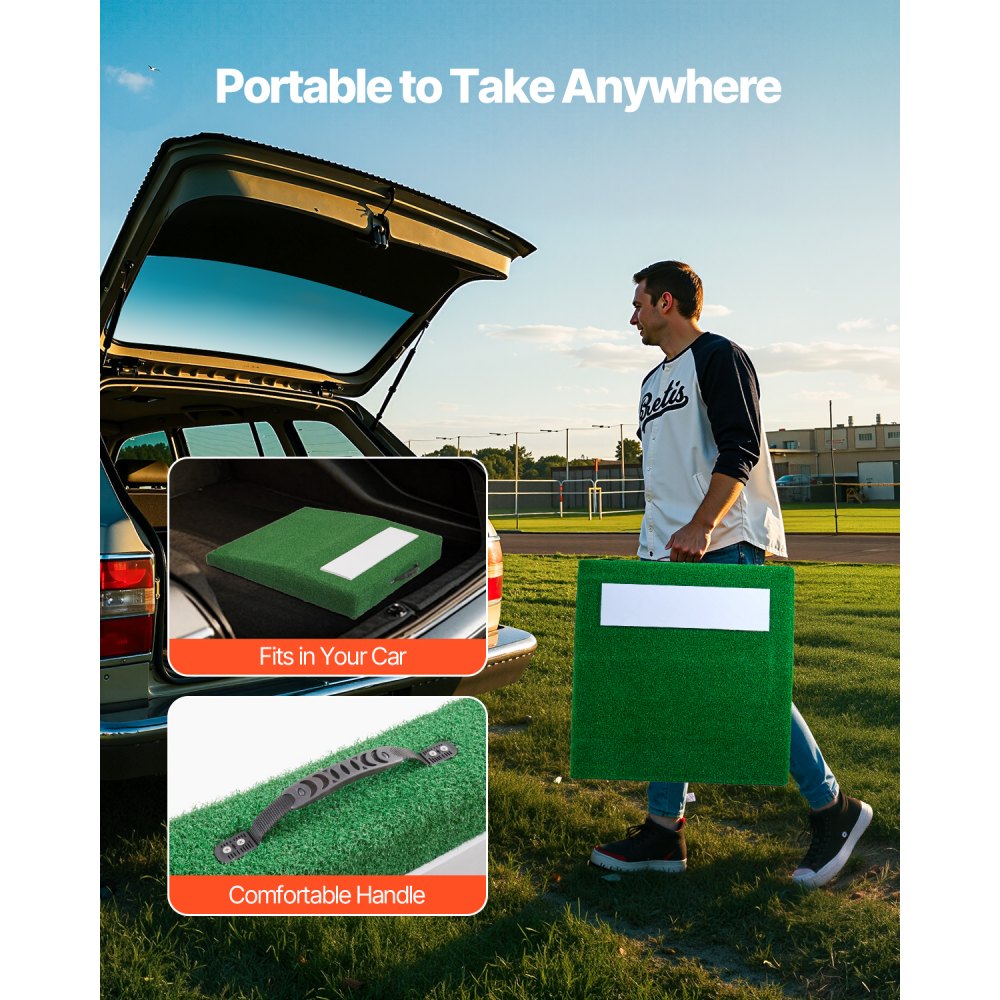 VEVOR 31 in Pitching Mound Portable Pitcher Mound Baseball Softball Training