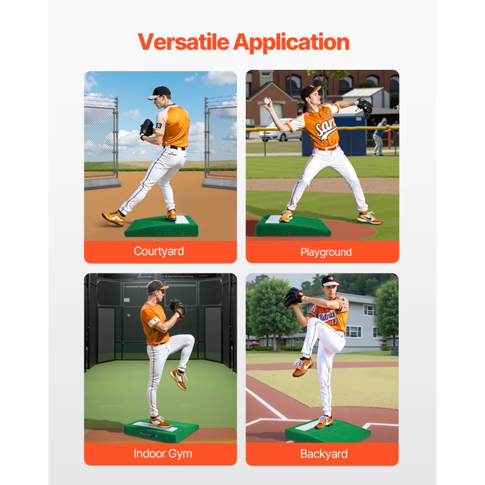 VEVOR 31 in Pitching Mound Portable Pitcher Mound Baseball Softball Training