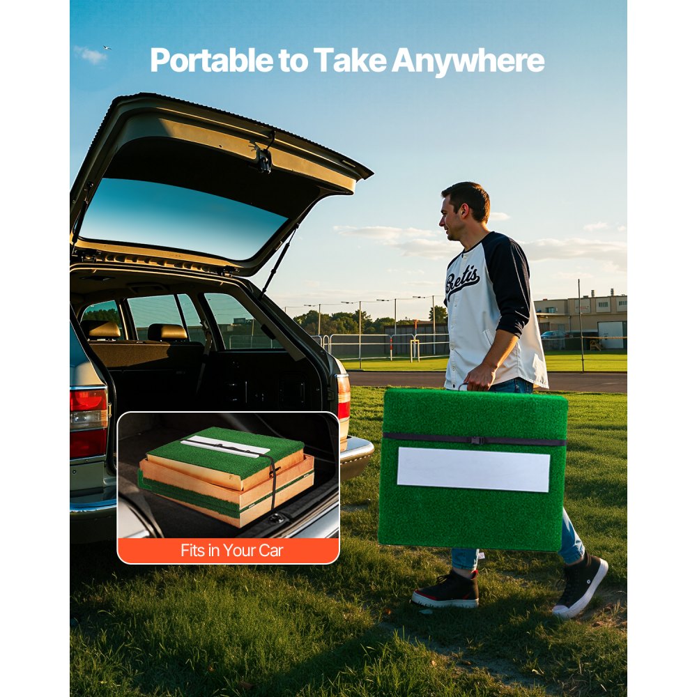 VEVOR 85 in Pitching Mound Portable Pitcher Mound Baseball Softball Training