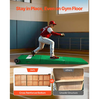 VEVOR 90 in Pitching Mound Portable Pitcher Mound Baseball Softball Training
