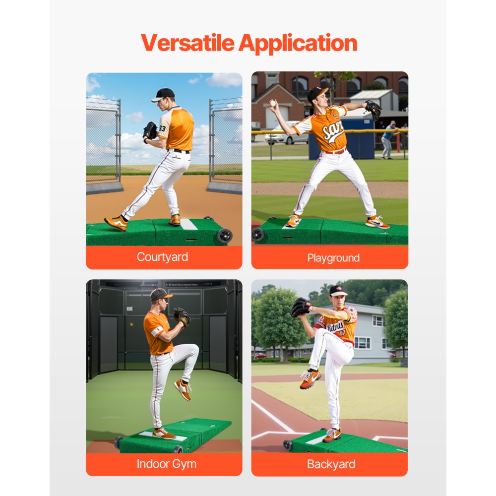 VEVOR 90 in Pitching Mound Portable Pitcher Mound Baseball Softball Training