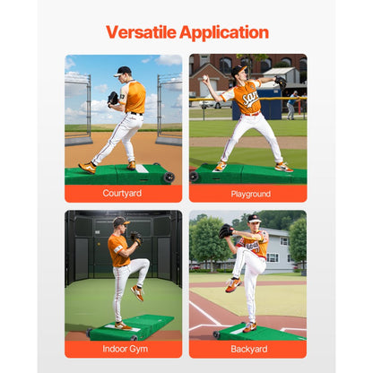 VEVOR 90 in Pitching Mound Portable Pitcher Mound Baseball Softball Training