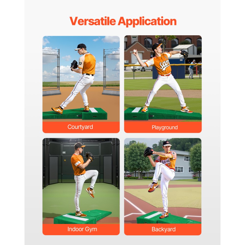 VEVOR 77 in Pitching Mound Portable Pitcher Mound Baseball Softball Training