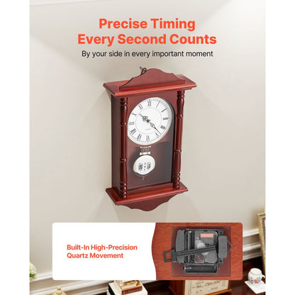 Grandfather Clock Vintage Pendulum Clock 457.2 mm with Quartz Movement