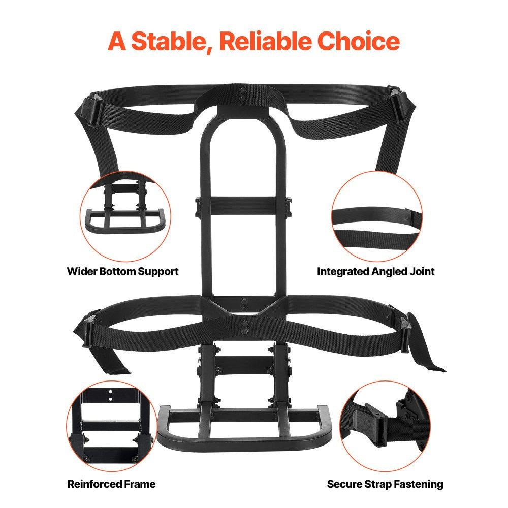 Upgraded Golf Cart Rear Seat Bag Holder 688 x 395 x 755 mm Carbon Steel