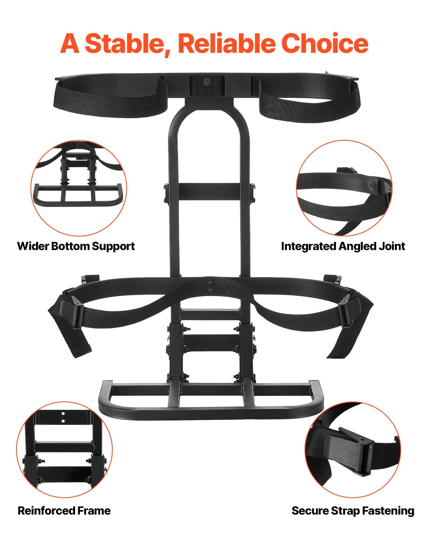 Golf Cart Rear Seat Bag Holder, 705 x 410 x 785 mm, Compatible with Most Golf Carts with Rear Seat Grab Bar, Space-Saving Carbon Steel Bag Holder Bracket, No-Drilling Installation, Black