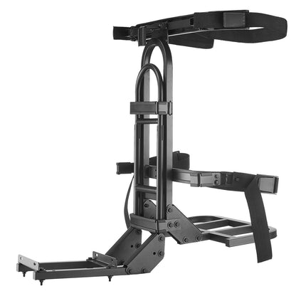 Golf Cart Rear Seat Bag Holder, 705 x 410 x 785 mm, Compatible with Most Golf Carts with Rear Seat Grab Bar, Space-Saving Carbon Steel Bag Holder Bracket, No-Drilling Installation, Black