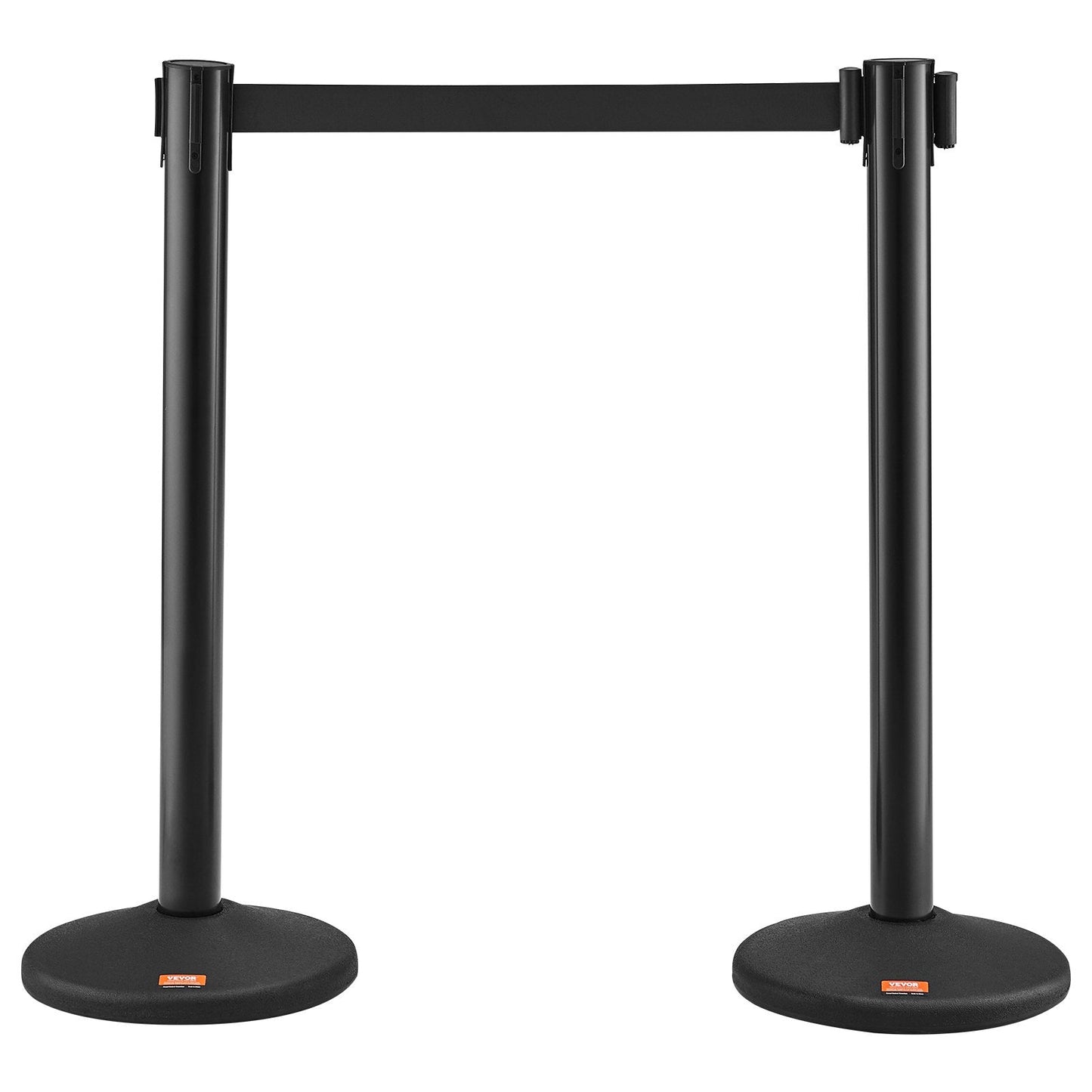 2-Pack Crowd Control Barriers with 2m Retractable Belt and Stable Base