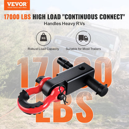 50 mm Trailer Shackle Hitch Receiver, 29.9T Capacity for Trucks & Jeeps