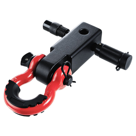 VEVOR 50 mm Trailer Shackle Hitch Receiver D-Ring Recovery for Truck Jeep 29.9T