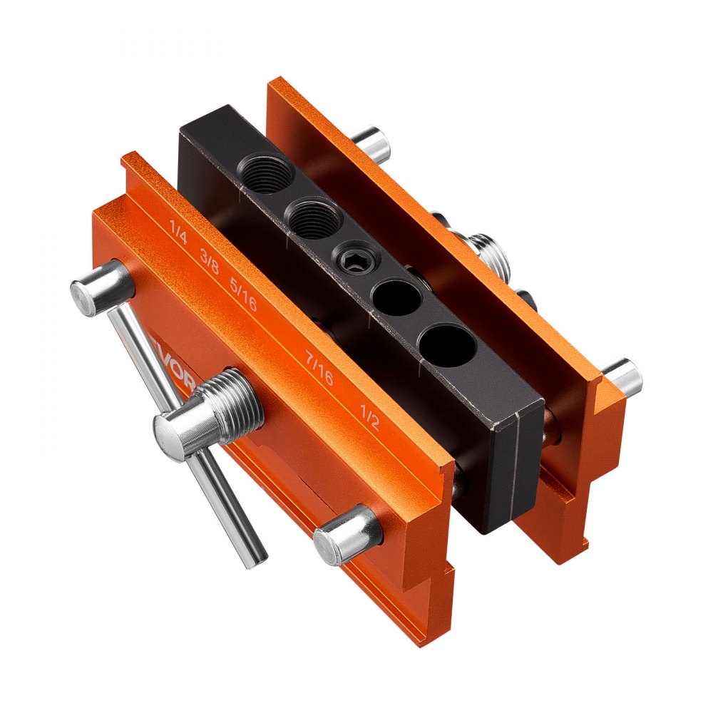 VEVOR Doweling Jig Kit Self Centering Dowel Drill Jig Kit for Straight Holes