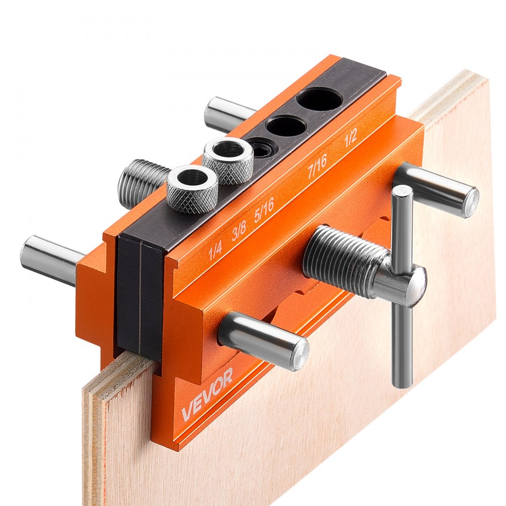 VEVOR Doweling Jig Kit Self Centering Dowel Drill Jig Kit for Straight Holes