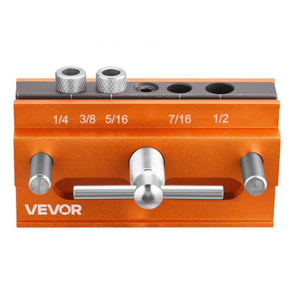 VEVOR Doweling Jig Kit Self Centering Dowel Drill Jig Kit for Straight Holes