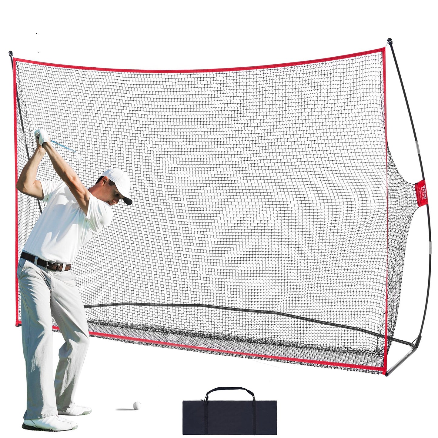 VEVOR Golf Practice Hitting Net, Huge 10.8x7ft Golf Net, Personal Driving Range