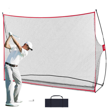 Portable Golf Practice Net - 3.3x2.2m Indoor/Outdoor Driving Range with Bag