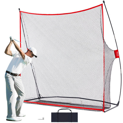 Golf Practice Net 2.4x2.1m Indoor/Outdoor Driving Range Training, Easy Setup