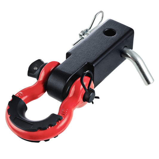 VEVOR 50 mm Trailer Shackle Hitch Receiver D-Ring Recovery for Truck Jeep 24T