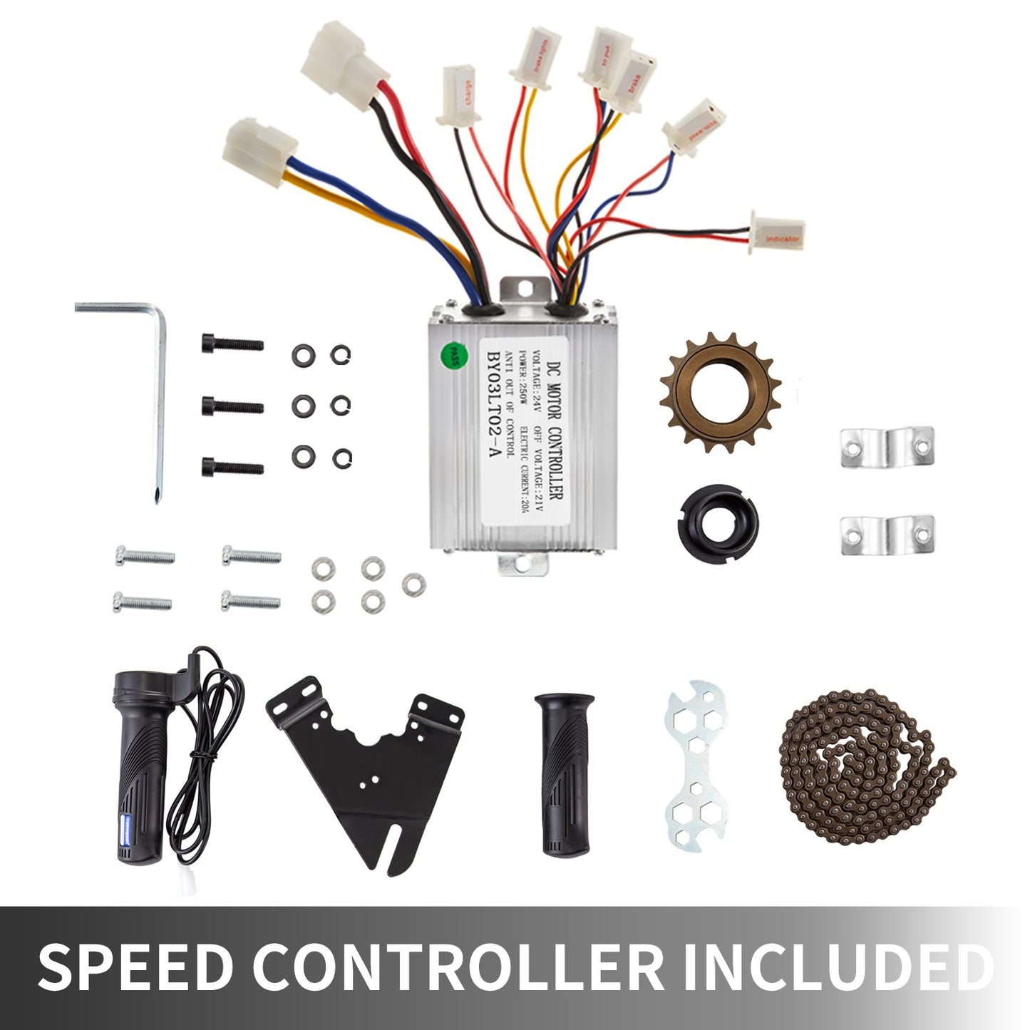 Vevor Brushed Motor Go Kart Electric Go Kart Motor 24v 250w Electric Scooter Motor