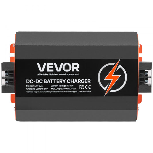 VEVOR 12V 60A DC to DC Charger Battery Charger 750W for Lead-Acid Lithium AGM