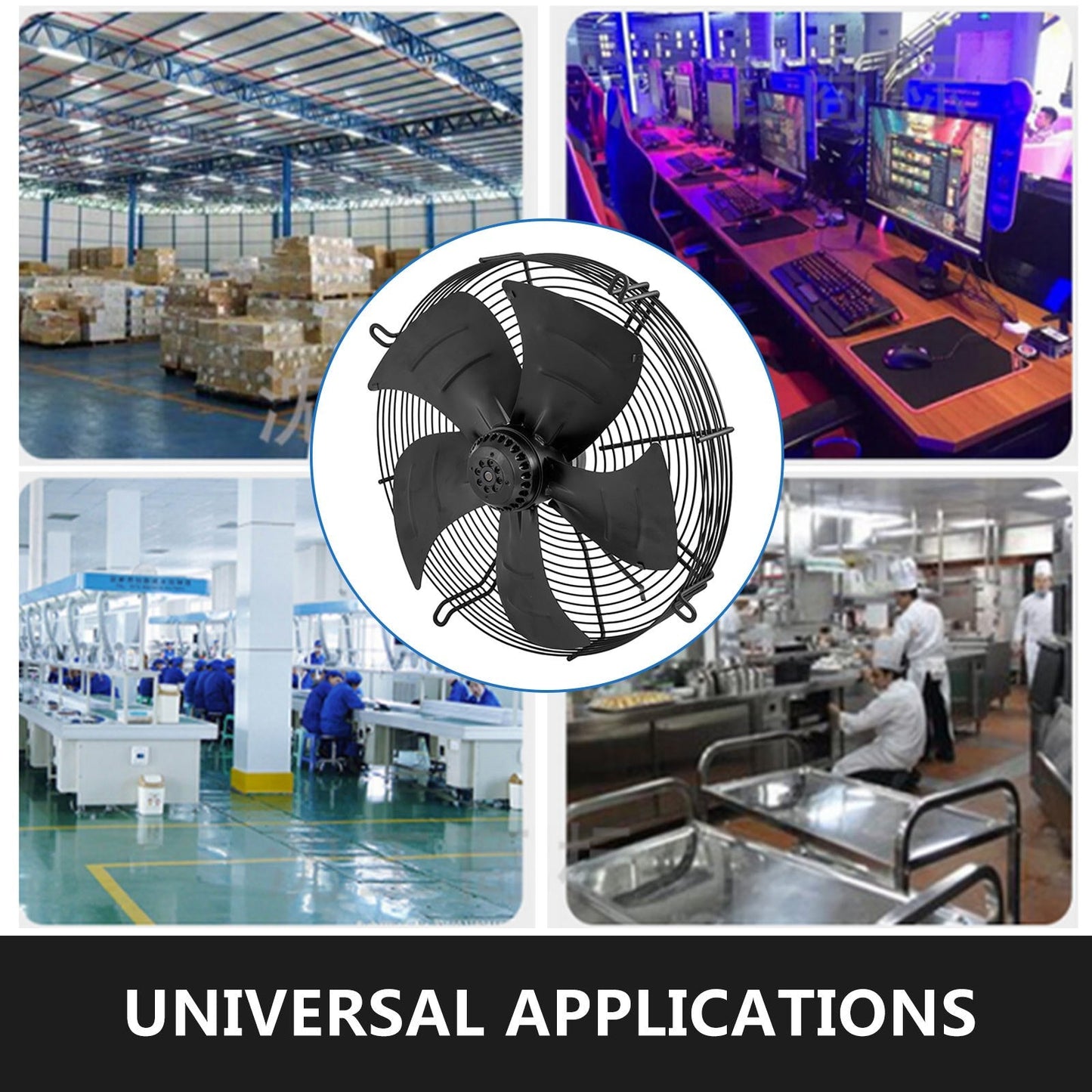 300mm Axial Ventilation Fan, 1-Phase, 1590r/min, High-Speed, Durable Design