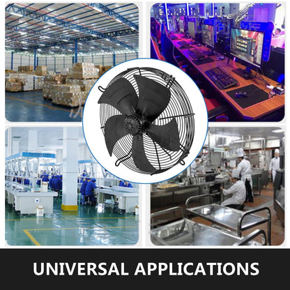 300mm Axial Ventilation Fan, 1-Phase, 1590r/min, High-Speed, Durable Design