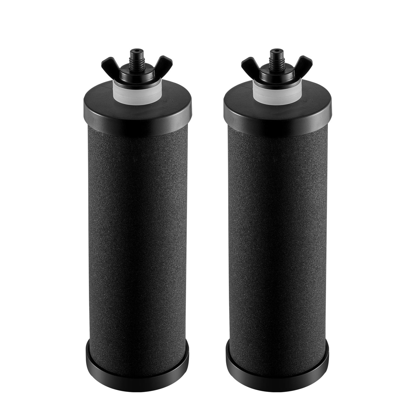 Water Filters Replacement, Purification Elements, Activated Carbon Replacement Filters, Easy to Replace Water Filter, Gravity Water Filter System, Compatible with Most Brands, Pack of 2, Black