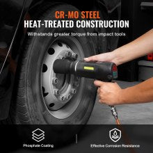 Clearly marked axle sockets make size identification quick and convenient during automotive repairs