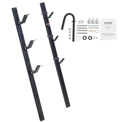 VEVOR Trimmer Rack, 3 Place Weeder Trimmer Rack, Locking Trim Holder Landscape Trailer