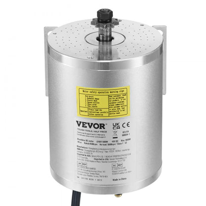 1800W Electric Brushless DC Motor Kit 48V 4500rpm Motor with Controller