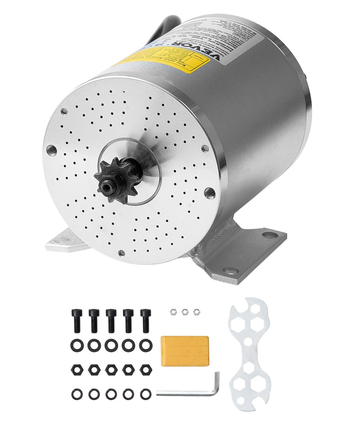 VEVOR 1800W Electric Brushless DC Motor 48V 4500rpm Motor for E-Bike Dirt Bike