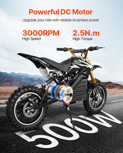VEVOR 500W Electric Brushless DC Motor Kit 36V 3000rpm with Upgraded Controller