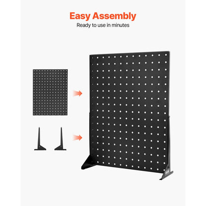 VEVOR Pegboard Display Stand Tabletop Pegboard Panels Display Black (4 PCS)