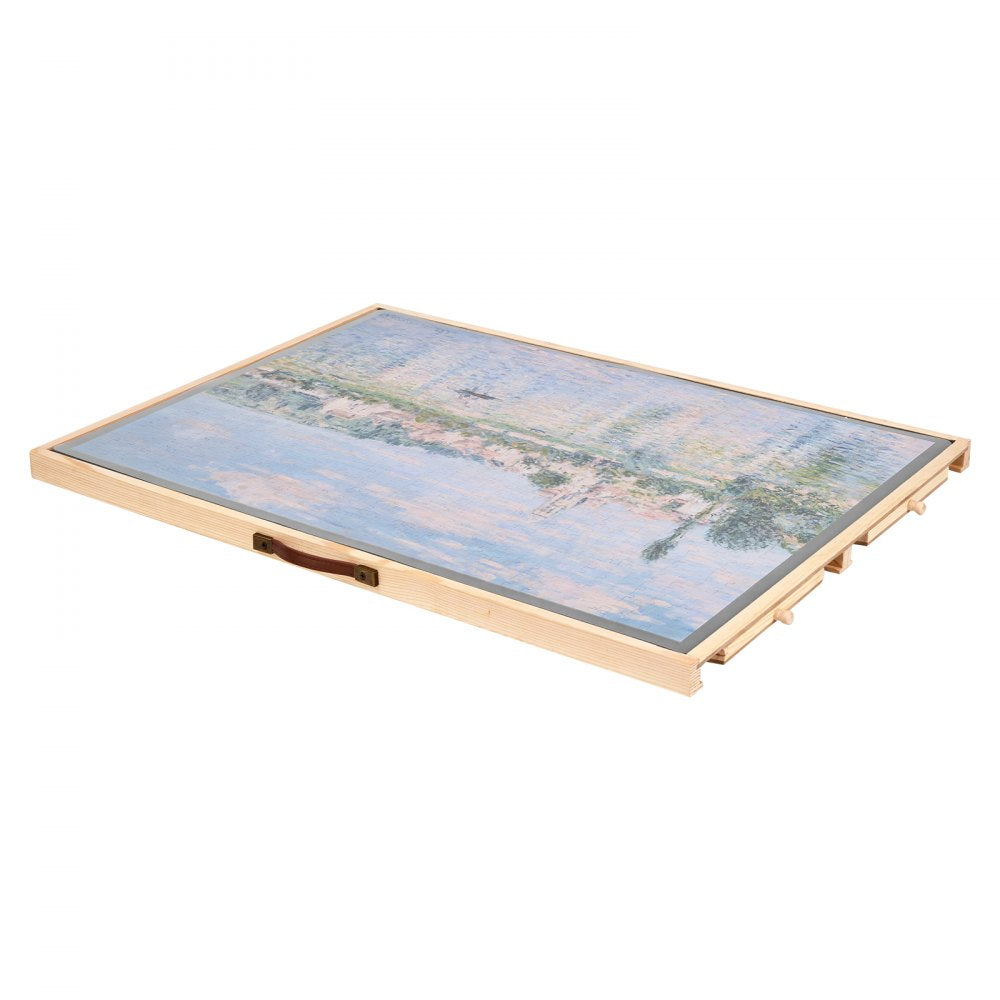 VEVOR 1000 Piece Puzzle Board with Drawer Cover Portable Wooden Jigsaw 73x53cm