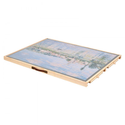VEVOR 1000 Piece Puzzle Board with Drawer Cover Portable Wooden Jigsaw 73x53cm