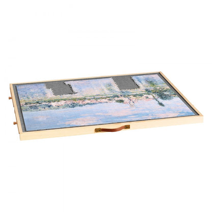 VEVOR 1000 Piece Puzzle Board with Drawer Cover Portable Wooden Jigsaw 73x53cm