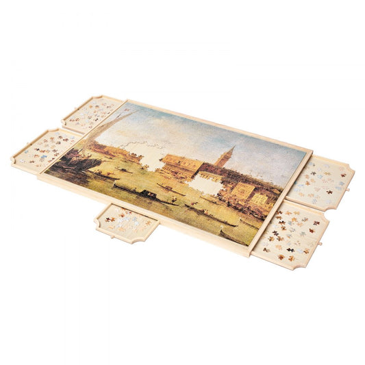 VEVOR 2000 Piece Puzzle Board with Drawer Cover Portable Wooden Jigsaw 102x74cm