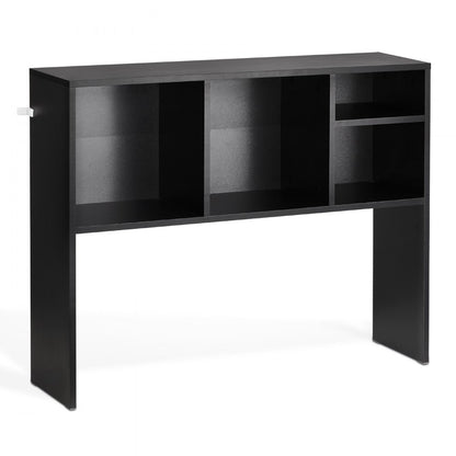 VEVOR Desktop Bookshelf Black Desktop Storage Organizer 1-Tier for Office & Home