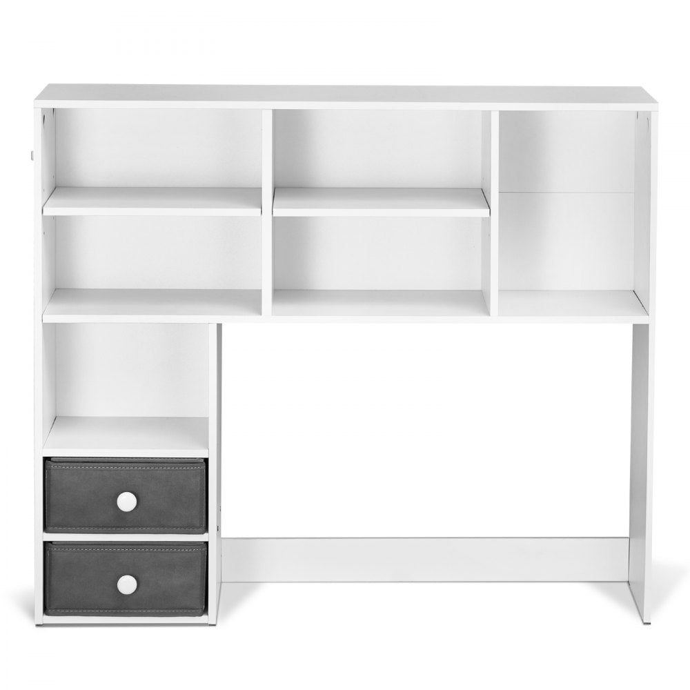 VEVOR Desktop Bookshelf White Desktop Storage Organizer 3-Tier for Office & Home