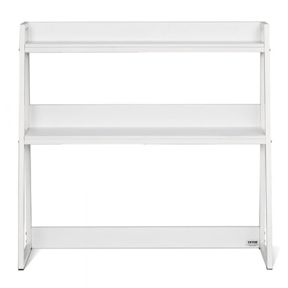 VEVOR Desktop Bookshelf Desktop Storage Organizer 2-Tier for Office & Home White