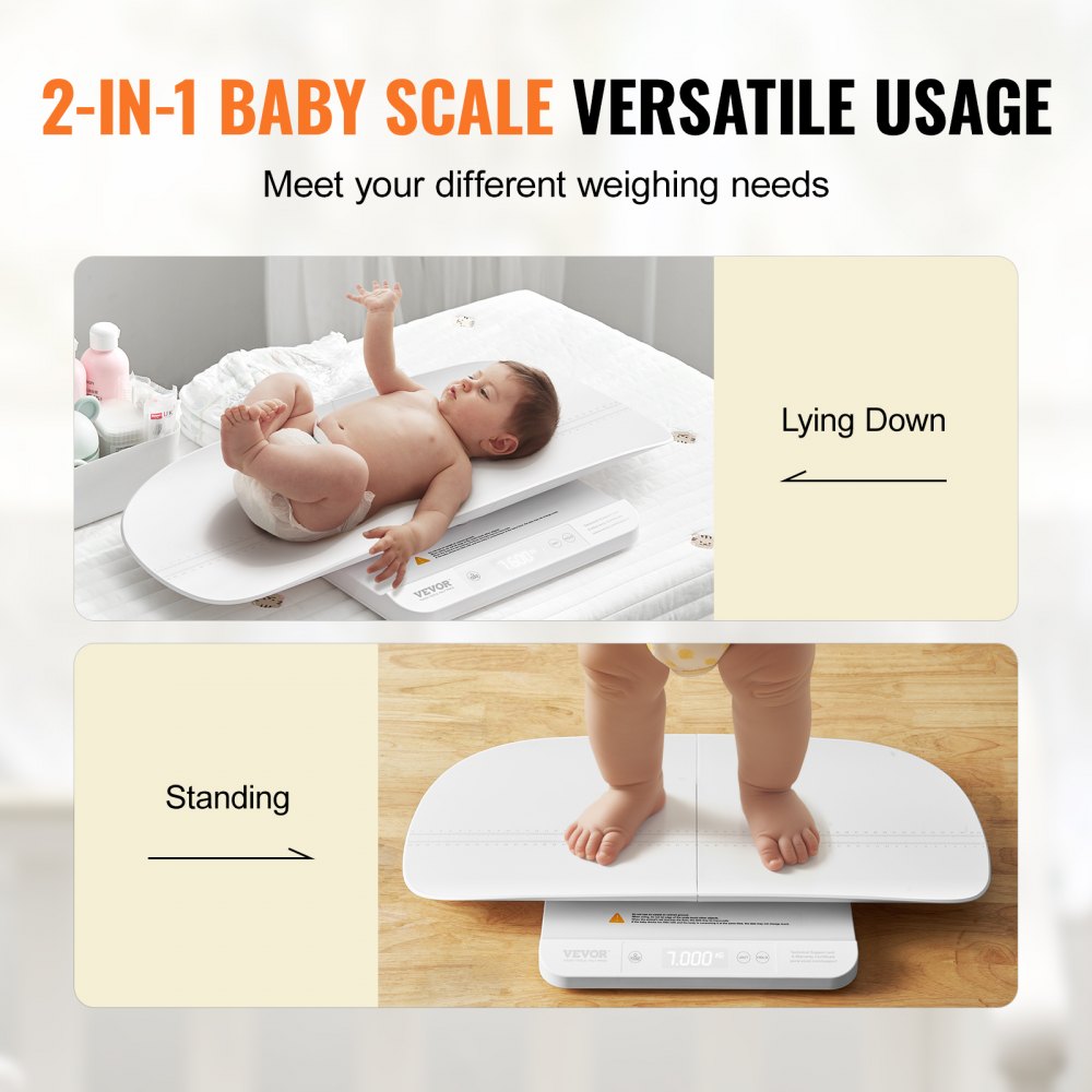VEVOR Baby Scale Smart Bluetooth Infant Weight Digital Scale with Hold Function