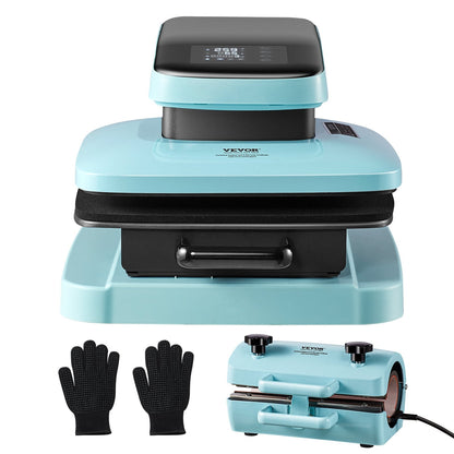 2-in-1 Auto Heat & Tumbler Press Machine, 381 x 381 mm, 20.8 kg, Smart Control