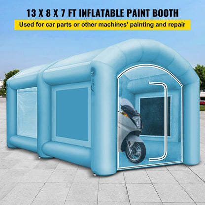 Inflatable Spray Booth Tent 4 x 2.5 x 2.2 m with Blowers for Car Painting