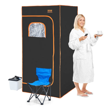 Portable Personal Steam Sauna Tent with Chair, 2000W, 880 x 880 x 1780 mm