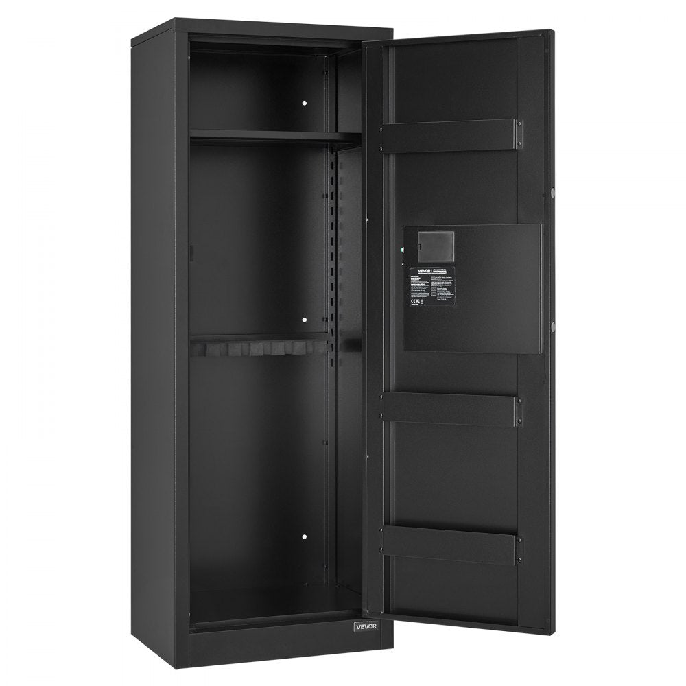 6-8 Gun Safe Long Gun Cabinet for Rifles & Pistols with Key and Password