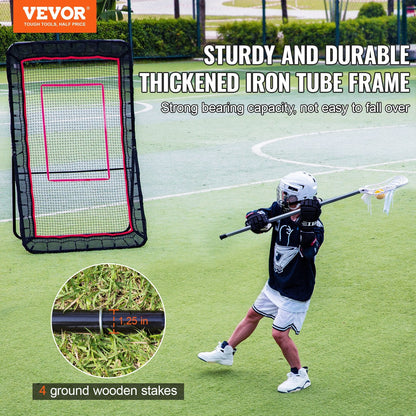 Adjustable 1.2x2.1m Multi-Sport Rebounder Net for Training and Practice