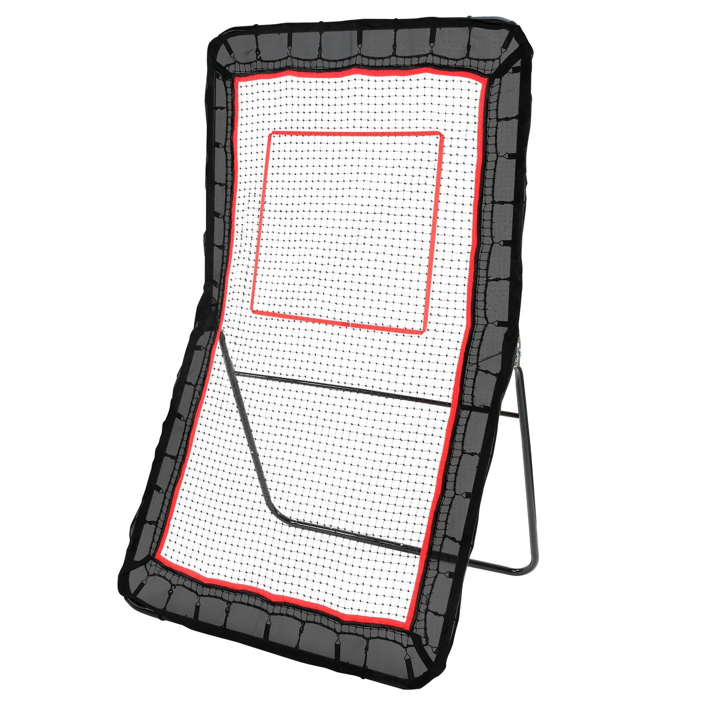 VEVOR Lacrosse Rebounder for Backyard, 1.2x2.1m Volleyball Bounce Back Net, Pitchback