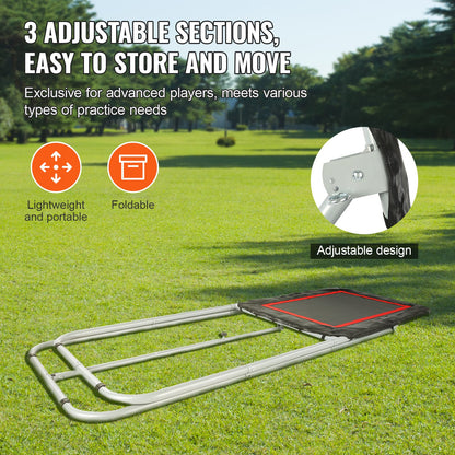 VEVOR Folding Lacrosse Rebounder for Backyard, 3x4 Ft Volleyball Bounce Back Net,